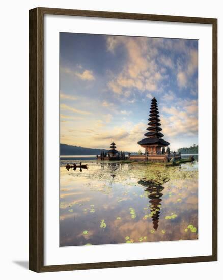 Indonesia, Bali, Bedugul, Pura Ulun Danau Bratan Temple on Lake Bratan-Michele Falzone-Framed Photographic Print