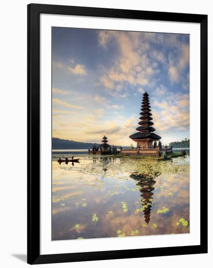 Indonesia, Bali, Bedugul, Pura Ulun Danau Bratan Temple on Lake Bratan-Michele Falzone-Framed Photographic Print