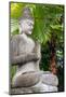 Indonesia, Bali. Buddha statue with green palms.-Cindy Miller Hopkins-Mounted Photographic Print