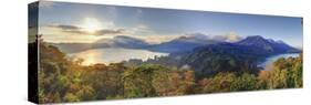 Indonesia, Bali, Central Mountains, Munduk, Danau Buyan and Danau Tablingan Lake-Michele Falzone-Stretched Canvas