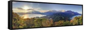 Indonesia, Bali, Central Mountains, Munduk, Danau Buyan and Danau Tablingan Lake-Michele Falzone-Framed Stretched Canvas