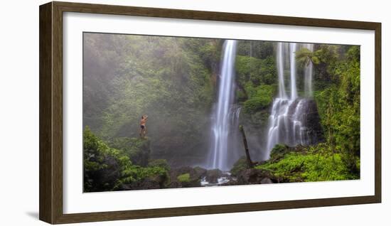 Indonesia, Bali, Central Mountains, Sekumpul Waterfall-Michele Falzone-Framed Photographic Print