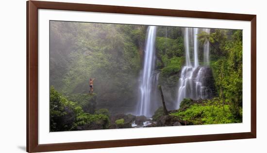 Indonesia, Bali, Central Mountains, Sekumpul Waterfall-Michele Falzone-Framed Photographic Print