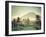 Indonesia, Bali, East Bali, Amlapura, Rice Fields and Gunung Agung Volcano-Michele Falzone-Framed Photographic Print