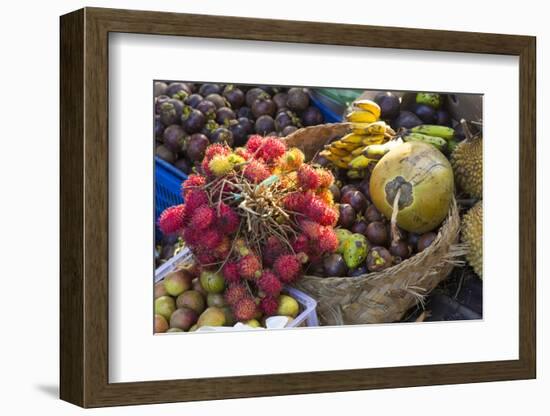 Indonesia, Bali. Morning Flowers, Fruit and Vegetable Market-Emily Wilson-Framed Photographic Print