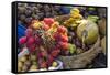 Indonesia, Bali. Morning Flowers, Fruit and Vegetable Market-Emily Wilson-Framed Stretched Canvas