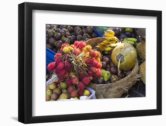 Indonesia, Bali. Morning Flowers, Fruit and Vegetable Market-Emily Wilson-Framed Premium Photographic Print