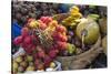 Indonesia, Bali. Morning Flowers, Fruit and Vegetable Market-Emily Wilson-Stretched Canvas