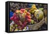 Indonesia, Bali. Morning Flowers, Fruit and Vegetable Market-Emily Wilson-Framed Stretched Canvas
