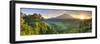 Indonesia, Bali, Redang, View of Rice Terraces and Gunung Agung Volcano-Michele Falzone-Framed Photographic Print