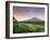 Indonesia, Bali, Redang, View of Rice Terraces and Gunung Agung Volcano-Michele Falzone-Framed Photographic Print