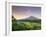 Indonesia, Bali, Redang, View of Rice Terraces and Gunung Agung Volcano-Michele Falzone-Framed Photographic Print