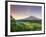 Indonesia, Bali, Redang, View of Rice Terraces and Gunung Agung Volcano-Michele Falzone-Framed Photographic Print