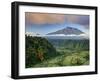 Indonesia, Bali, Rendang Rice Terraces and Gunung Agung Volcano-Michele Falzone-Framed Photographic Print