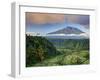 Indonesia, Bali, Rendang Rice Terraces and Gunung Agung Volcano-Michele Falzone-Framed Photographic Print