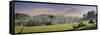 Indonesia, Bali, Sidemen, Iseh, Rice Fields and Gunung Agung Volcano-Michele Falzone-Framed Stretched Canvas