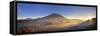 Indonesia, Bali, Sidemen, Sidemen Valley and Gunung Agung Volcano-Michele Falzone-Framed Stretched Canvas