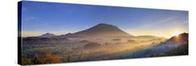 Indonesia, Bali, Sidemen, Sidemen Valley and Gunung Agung Volcano-Michele Falzone-Stretched Canvas