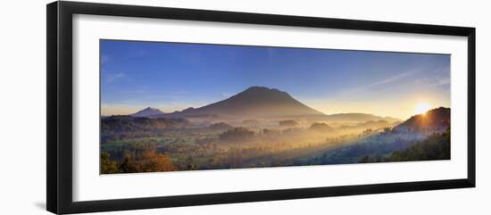 Indonesia, Bali, Sidemen, Sidemen Valley and Gunung Agung Volcano-Michele Falzone-Framed Photographic Print