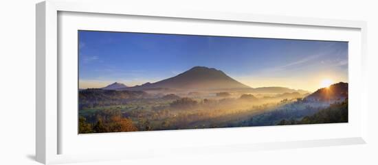 Indonesia, Bali, Sidemen, Sidemen Valley and Gunung Agung Volcano-Michele Falzone-Framed Photographic Print