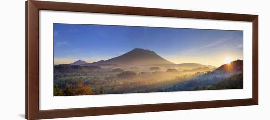 Indonesia, Bali, Sidemen, Sidemen Valley and Gunung Agung Volcano-Michele Falzone-Framed Photographic Print