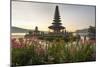 Indonesia, Bali. Sunrise, Ulun Danu Temple in Lake Bratan-Emily Wilson-Mounted Photographic Print