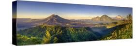 Indonesia, Bali, the Caldera of Gunung Batur Volcano and Danau Batur Lake-Michele Falzone-Stretched Canvas