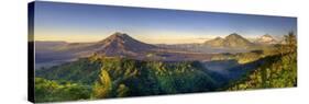 Indonesia, Bali, the Caldera of Gunung Batur Volcano and Danau Batur Lake-Michele Falzone-Stretched Canvas