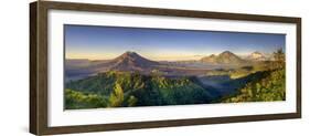 Indonesia, Bali, the Caldera of Gunung Batur Volcano and Danau Batur Lake-Michele Falzone-Framed Photographic Print