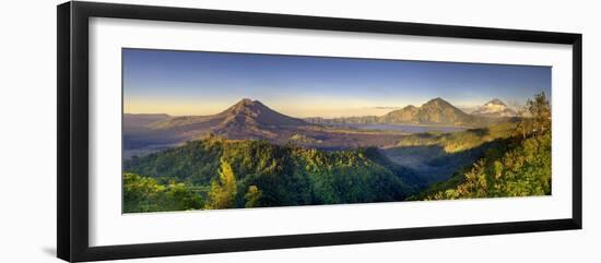 Indonesia, Bali, the Caldera of Gunung Batur Volcano and Danau Batur Lake-Michele Falzone-Framed Photographic Print