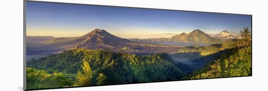 Indonesia, Bali, the Caldera of Gunung Batur Volcano and Danau Batur Lake-Michele Falzone-Mounted Photographic Print