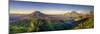 Indonesia, Bali, the Caldera of Gunung Batur Volcano and Danau Batur Lake-Michele Falzone-Mounted Photographic Print