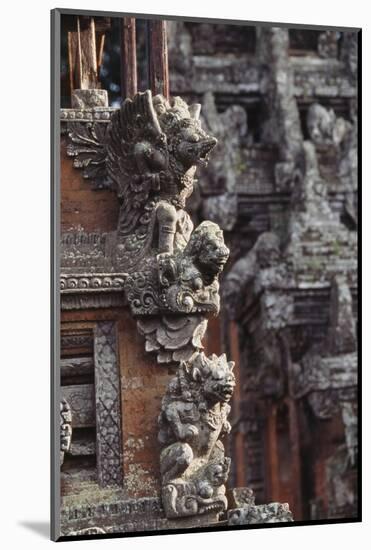 Indonesia, Bali, Ubud, Carvings in Temple in Monkey Forest Sanctuary-Paul Souders-Mounted Photographic Print