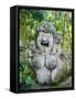 Indonesia, Bali, Ubud. Statue in Bali Sacred Monkey Forest.-Julie Eggers-Framed Stretched Canvas