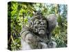 Indonesia, Bali, Ubud. Statue in Pura Tirta Empul temple-Terry Eggers-Stretched Canvas