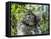 Indonesia, Bali, Ubud. Statue in Pura Tirta Empul temple-Terry Eggers-Framed Stretched Canvas