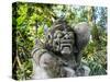 Indonesia, Bali, Ubud. Statue in Pura Tirta Empul temple-Terry Eggers-Stretched Canvas