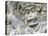 Indonesia, Bali, Ubud. Statue in Pura Tirta Empul temple-Terry Eggers-Stretched Canvas