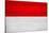 Indonesia Flag Design with Wood Patterning - Flags of the World Series-Philippe Hugonnard-Stretched Canvas