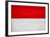 Indonesia Flag Design with Wood Patterning - Flags of the World Series-Philippe Hugonnard-Framed Art Print