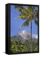 Indonesia, Flores Island, Bajawa. the Active Stratovolcano Inerie in Ngada District.-Nigel Pavitt-Framed Stretched Canvas