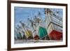 Indonesia, Jakarta, Old Harbor. Moored boats.-Jaynes Gallery-Framed Photographic Print