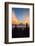 Indonesia, Java, Borobudur. Sunrise over the Active Stratovolcano-Nigel Pavitt-Framed Photographic Print