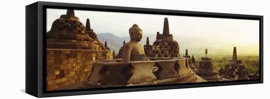 Indonesia, Java, Borobudur Temple-null-Framed Stretched Canvas