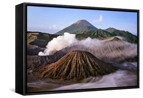 Indonesia, Java, Bromo. a Stunning Volcanic Landscape from Mount Penanjakan at Sunrise.-Nigel Pavitt-Framed Stretched Canvas