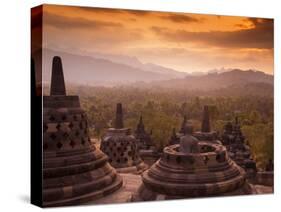 Indonesia, Java, Magelang, Borobudur Temple-Jane Sweeney-Stretched Canvas