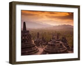 Indonesia, Java, Magelang, Borobudur Temple-Jane Sweeney-Framed Photographic Print