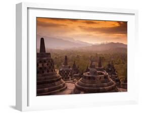 Indonesia, Java, Magelang, Borobudur Temple-Jane Sweeney-Framed Photographic Print