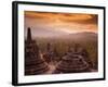 Indonesia, Java, Magelang, Borobudur Temple-Jane Sweeney-Framed Photographic Print