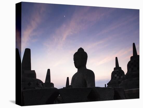 Indonesia, Java, Magelang, Borobudur Temple-Jane Sweeney-Stretched Canvas